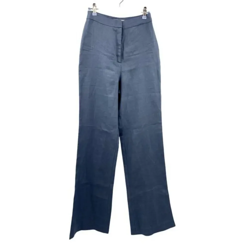 Monday Swimwear Blue Linen‎ Bootcut pants